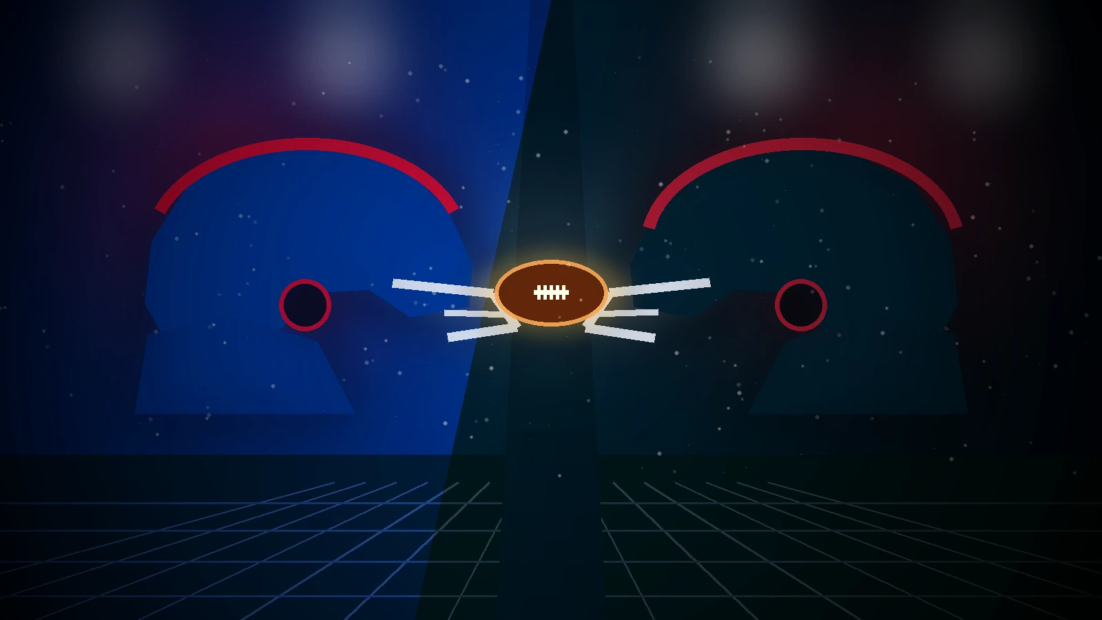 Buffalo Bills and Houston Texans team-color helmets facing off for their Week 1 matchup.