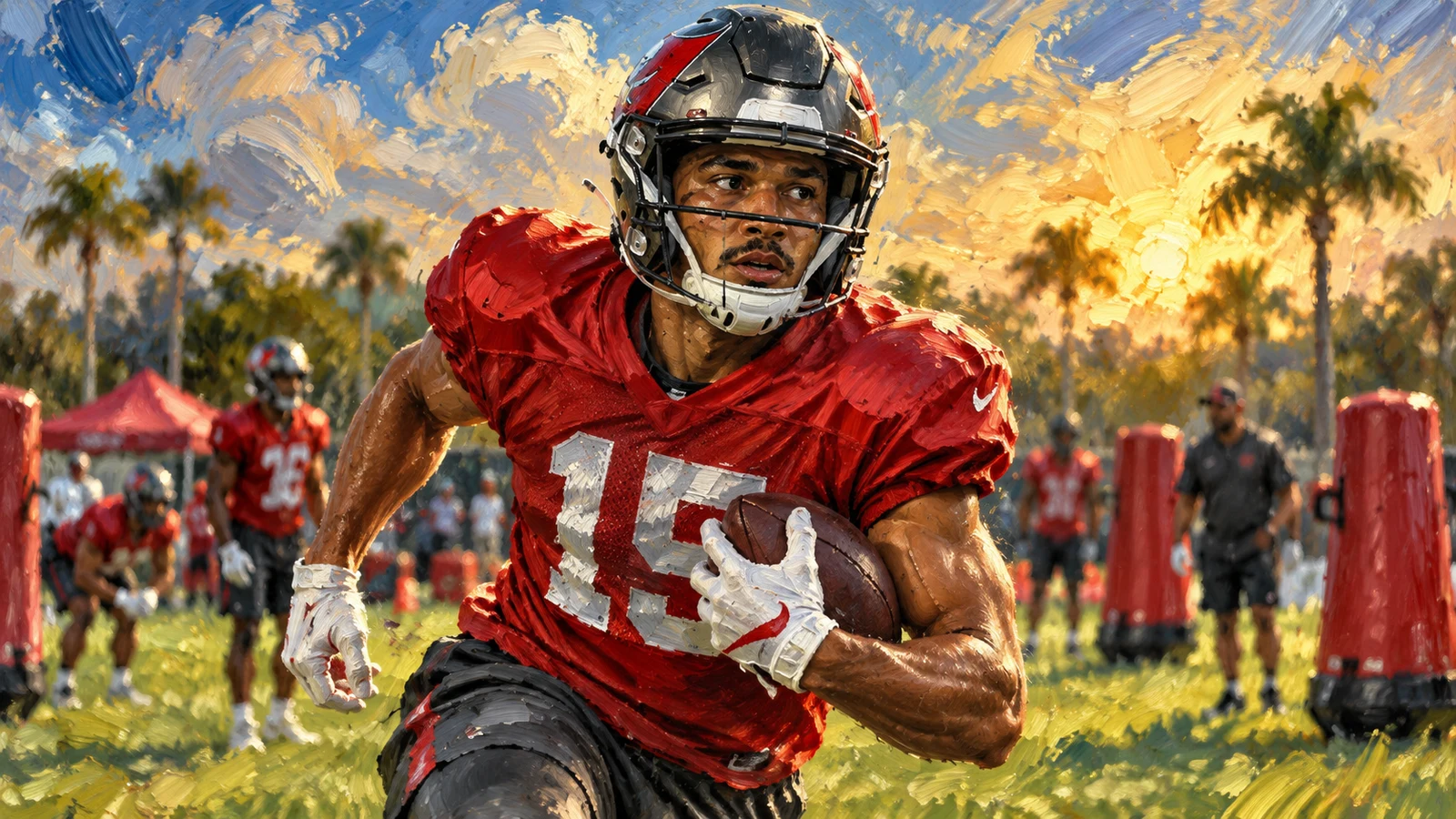 Cleveland Browns editorial illustration of Jimmy Horn Jr. joining the practice squad after being waived by Carolina.