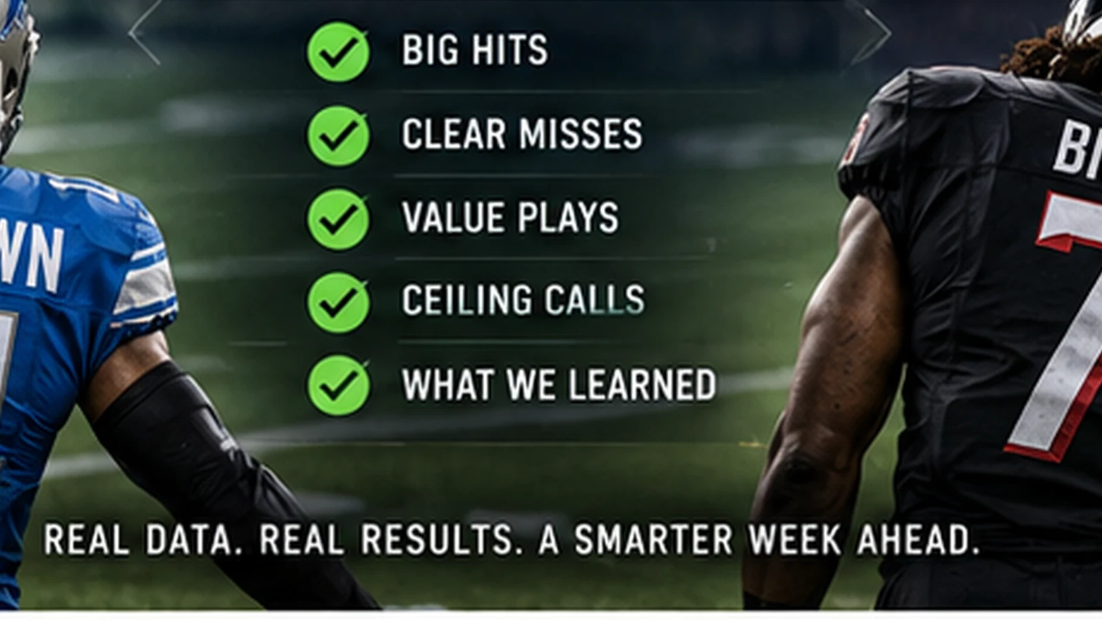 FSN DFS Week 2 running back and wide receiver report card comparing projection hits, misses and ceiling outcomes