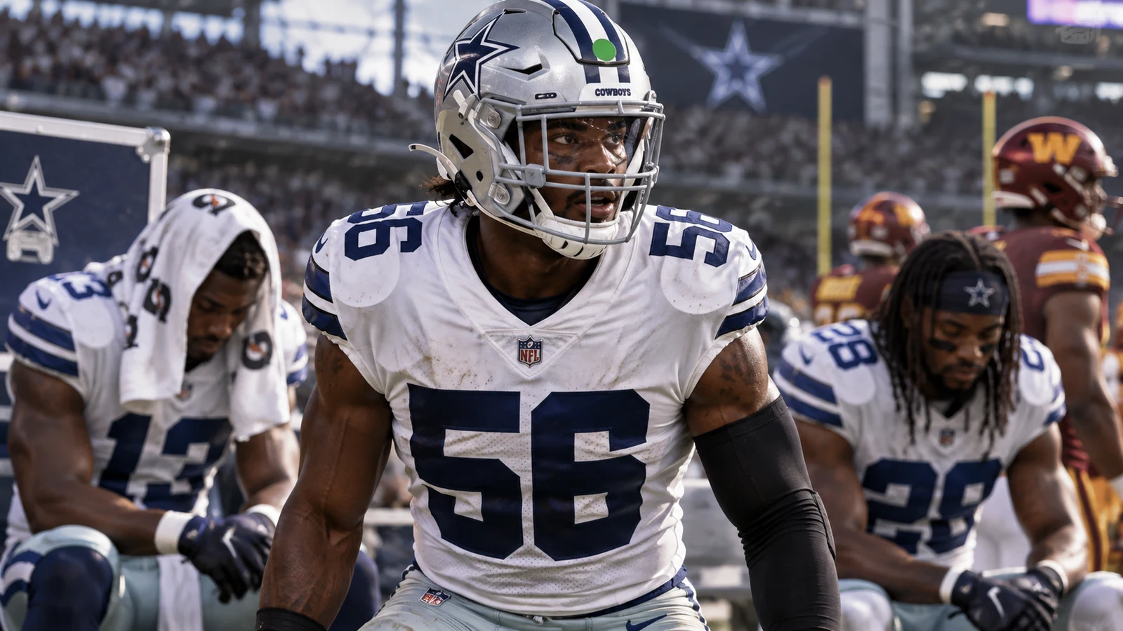 Cowboys linebacker Jaishawn Barham ready to lead the defense against Washington with the green-dot communication role.