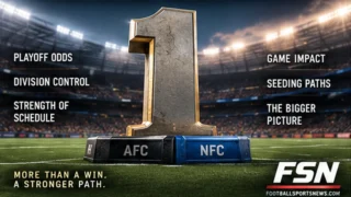 NFL Week 3 No. 1 seed leverage concept showing the AFC and NFC race for the conference bye