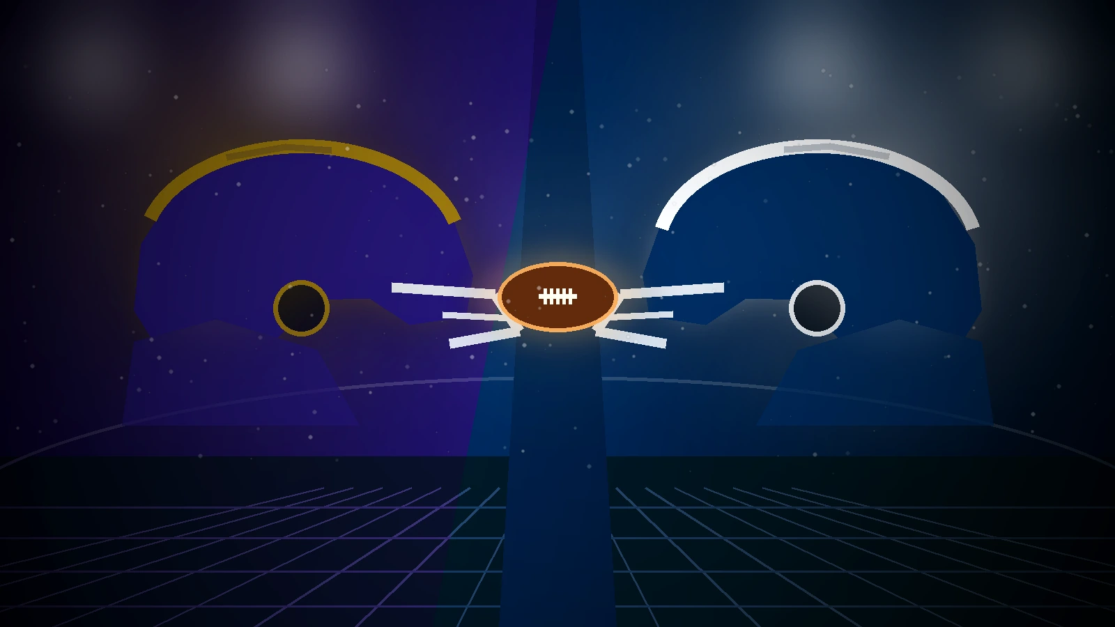 Baltimore Ravens and Indianapolis Colts team-color helmets facing off for their 2026 Week 1 matchup.